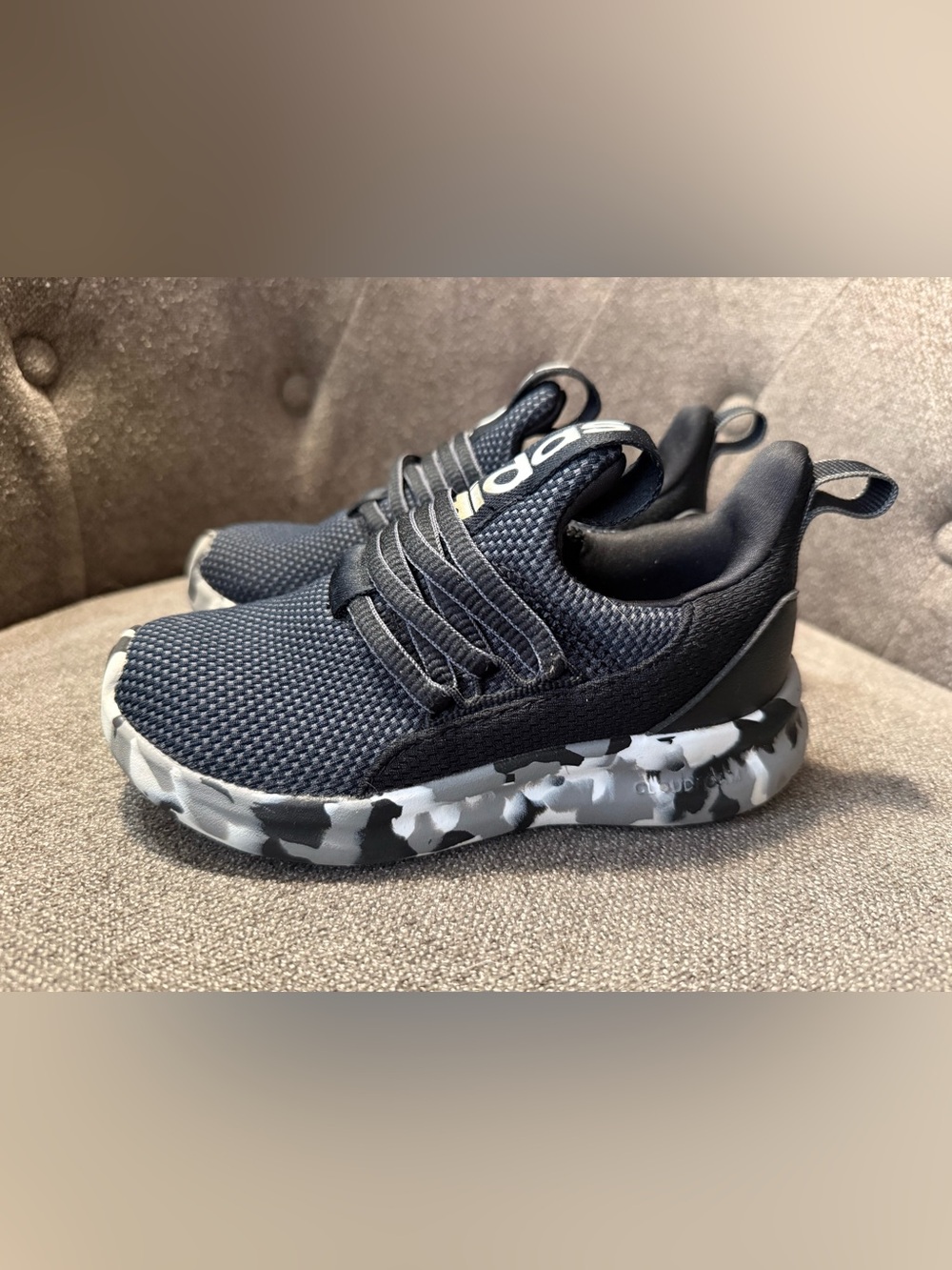 Adidas Kids Black Knit Sneakers